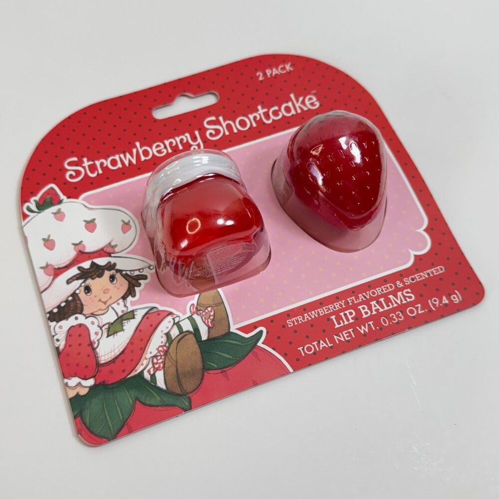 Taste Beauty Strawberry Shortcake Lip Balms 2 Strawberry Flavored Lip Balms - Picture 2 of 5